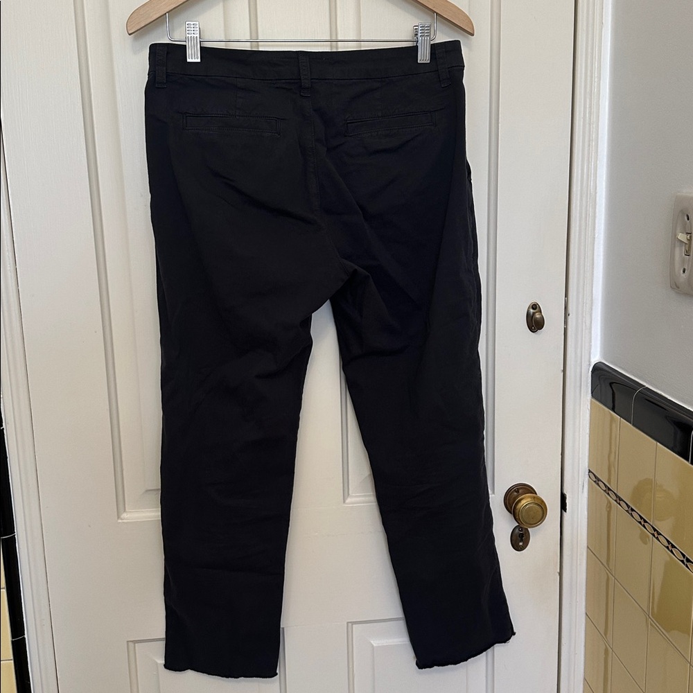 Frank & Eileen Wicklow Dusty Black Cropped Pants Size 6 - Picture 4 of 7